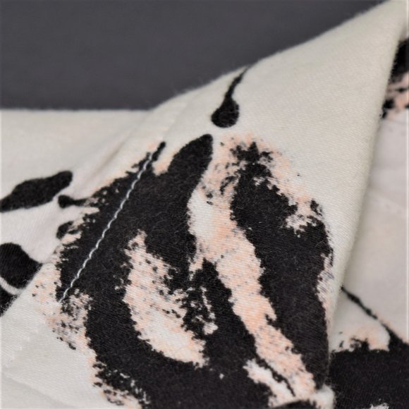 Alanni Lily Floral Stretchy Womens Blaser Jacket Two Button Front Black White 4 - Picture 10 of 15